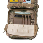 Тактический походный рюкзак Solve на 45 л D3-GGL-304 Черный - изображение 7