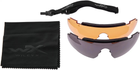 Защитные очки баллистические Wiley X Rogue Comm 3 лінзи (Grey/Clear/Rust) - изображение 5