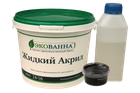 Жидкий наливной акрил ЭкоВанна для реставрации ванн комплект на ванну 1,7м цвет Черный