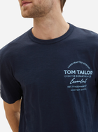 Футболка чоловіча Tom Tailor 1042151 S Синя (4067672349338) - зображення 4