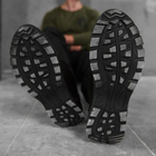 Тактичні кросівки літні Trench чорні шкіряні прошиті 40 - зображення 7