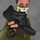 Тактические кроссовки летние Police черные кожаные сетка прошитые 42 - изображение 8