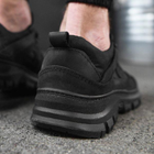 Тактичні кросівки літні Hardy чорні шкіряні прошиті 40 - зображення 6