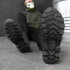 Тактические кроссовки летние Hardy черные кожаные прошитые 43 - изображение 7