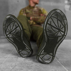 Тактичні кросівки літні City олива хакі шкіряні сітка прошиті 41 - зображення 7