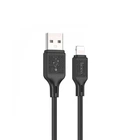 Кабель USB Hoco X90 Cool silicone charging data Lightning Black 1m 66847