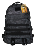 Тактичний похідний супер-міцний рюкзак з органайзером 40 л. Атакс чорний +ПОЯСНИЙ РЕМІНЬ Кордура 1200 ден - зображення 2