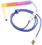 Kabel do klawiatury Ducky Premicord Coiled Cable USB Type C to Type A 1.8 m Afterglow (GATA-2584) - obraz 1