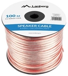 Kabel akustyczny Lanberg 2 x 4 mm² 100 m Transparent (SC-2X40-10CC-1000-TR) - obraz 1