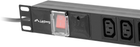 Мережевий фільтр Lanberg Rackowa 1U 10A PDU 10 розеток 2 м Black (PDU-10I-0200-IEC-BK) - зображення 3