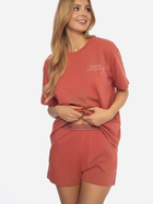 Піжама (футболка + шорти) жіноча бавовняна Henderson 41314-38X M Коралова (5903972248645) - зображення 3