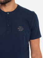 Піжама (футболка + шорти) чоловіча бавовняна Henderson 41294-59X M Темно-синій/Бежевий (5903972249093) - зображення 4