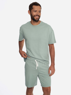 Piżama (koszulka + szorty) męska bawełniana Henderson 41627-07X L Zielona (5903972244210) - obraz 1