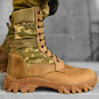 Берці літні тактичні черевики Combination койот шкіряні прошиті 42 - зображення 5
