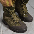 Берцы демисезонные тактические ботинки Fanat ВТ6647 хаки олива кожаные прошитые 43 - изображение 4
