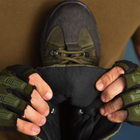 Берцы демисезонные тактические ботинки Fanat ВТ6647 хаки олива кожаные прошитые 45 - изображение 9