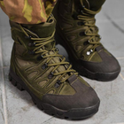 Берці демісезонні тактичні черевики Fanat ВТ6647 олива хакі шкіряні прошиті 42 - зображення 4