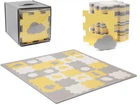 Коврик-пазл Kinderkraft Luno shapes 3D из пенопласта Yellow, 5902533919338