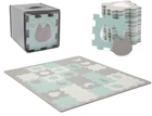 Коврик-пазл Kinderkraft Luno shapes 3D из пенопласта Mint, 5902533919321