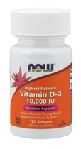 Витамины NOW Foods Vitamin D3 10000 IU 120 капсул