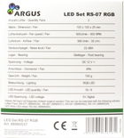 Набір вентиляторів Argus RS-07 RGB 3x120 мм (4260455646161) - зображення 9