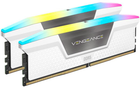 Pamięć RAM Corsair DDR5-5600 32768MB PC5-44800 (Kit of 2x16384MB) Vengeance RGB White (CMH32GX5M2B5600C40W) - obraz 1