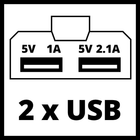 Ładowarka do narzędzi Einhell USB Akumulator do narzędzi TE-CP 18 Li USB - Solo (4006825608878) - obraz 5