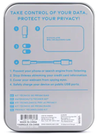 Набір для захисту приватності Kikkerland Tech Privacy Tin Set (612615118171) - зображення 3