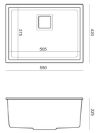 Кухонна мийка Quadron David 50 HQD5542U7-C1 - зображення 3