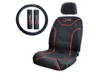 Чехлы на сиденья черные Classic AG-C72621 Milex+чехол руля+2 защитных чехла на ремни безопасности
