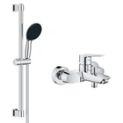 Смеситель для ванны GROHE Start 24206002 c душевым гарнитуром Vitalio Start 27942001