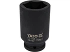 Головка торцевая ударная 6-гранная YATO YT-1138: удлиненная, квадрат 3/4", М= 38 мм, L= 90 мм