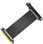 Райзер гибкий REV 4.0 шлейф для видеокарты PCI-E 4.0 16x -> 16x 180- 90 градусов 25 см (683677195-14) Черный