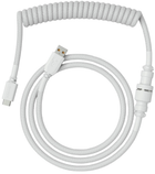 Kabel do klawiatury Glorious Coiled Cable 1.37 m Ghost White (GLO-CBL-COIL-WHITE) - obraz 1