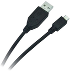 Kabel Libox USB Type A - micro-USB M/M 3 m Black (KAB-KOM-0022) - obraz 1