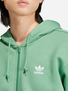 Bluza damska rozpinana streetwear z kapturem adidas Trefoil Essentials IR7841 2XL Zielona (4066757204470) - obraz 4