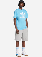 Футболка бавовняна чоловіча adidas Adicolor Trefoil IR7980 XL Блакитна (4066759623187) - зображення 3