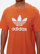 T-shirt męski bawełniany adidas Adicolor Trefoil IR8000 S Pomarańczowy (4066759630666) - obraz 4