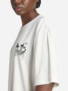 T-shirt damski oversize adidas Graffiti IS2845 L Biały (4066766007475) - obraz 4