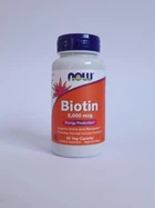 Біотин вітамін В7 NOW Biotin 5000 mcg 60 капсул вітаміни та мінерали