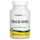 Комплекс микроэлементов, Trace-Mins, Trace Mineral Complex, Natures Plus, 180 таблеток
