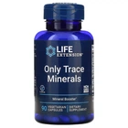 Минералы, Only Trace Minerals, Life Extension, 90 вегетарианских капсул