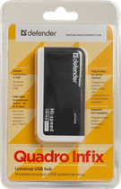 USB Hub Defender Quadro Infix USB2.0 4xUSB (4714033835046) - obraz 5