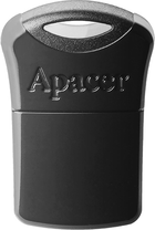 Флеш пам'ять USB Apacer AH116 32GB USB 2.0 Black (AP32GAH116B-1) - зображення 2