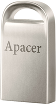 Флеш пам'ять USB Apacer AH115 64GB USB 2.0 Silver (AP64GAH115S-1) - зображення 2