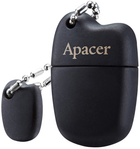 Флеш пам'ять USB Apacer AH118 64GB USB 2.0 Black (AP64GAH118B-1) - зображення 1