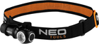 Latarka czołowa akumulatorowa NEO Tools LED CREE XPG3 Czarna (5907558451252) - obraz 1