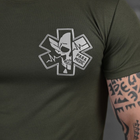 Летний комплект Coolmax футболка + шорты с принтом Para Medic олива размер M - изображение 5