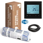 Комплект теплого пола Prime Electric PM-175 2 м² / 350Вт нагревательный мат с программируемым WiFi терморегулятором черным