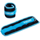 Обтяжувачі-манжети для рук та ног Zelart Pro (2 x 0,5кг) (нейлон, металеві кульки, синій) (FI-2502-1_Синій)